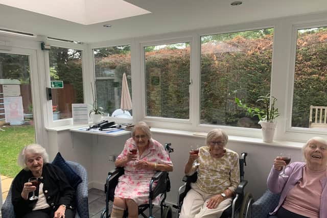 Spirits among residents at Clare House have been kept high.