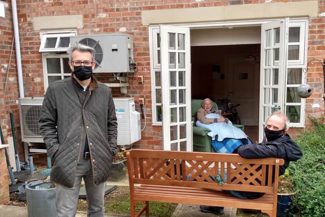 David was the first resident to be reunited with his loved ones.