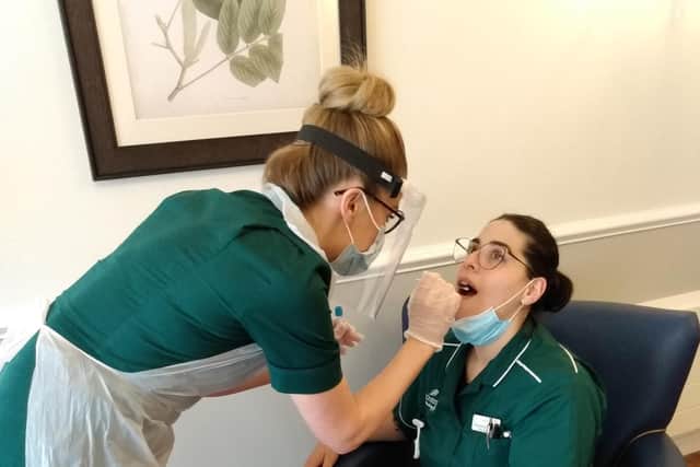 The care home will continue weekly testing to make sure family visit remain safe.