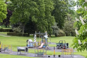 The play area in Abington Park, Northampton