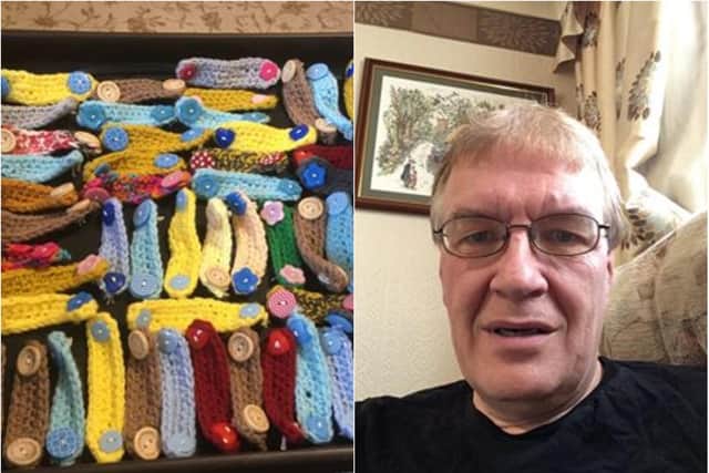 Simon has made more than 2,700 ear protectors to help frontline workers.