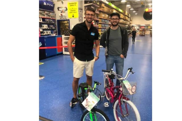 The family were able to collect the bikes just a few days after the fire.