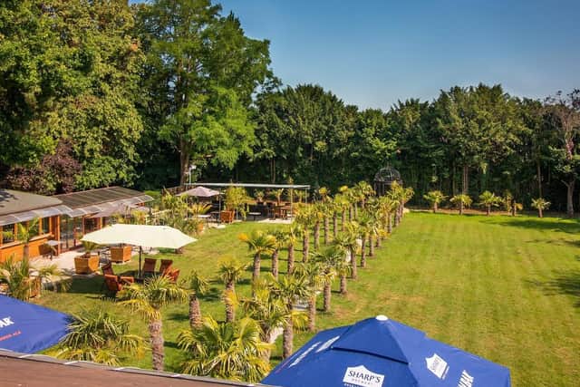 Westone Manor Hotel's beer garden has space for 100 guests to dine while socially distanced