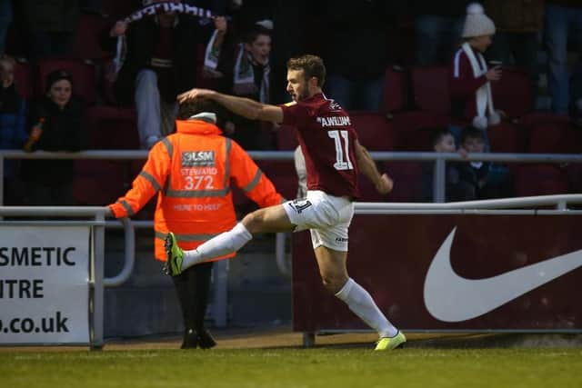 Andy Williams scored some crucial goals for the Cobblers, including a last-gasp winner against Stevenage.