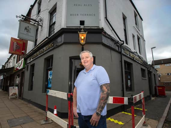 The Gardener's Arms landlord Paul Earwaker opened his pub on Wellingborough Road at 11am.