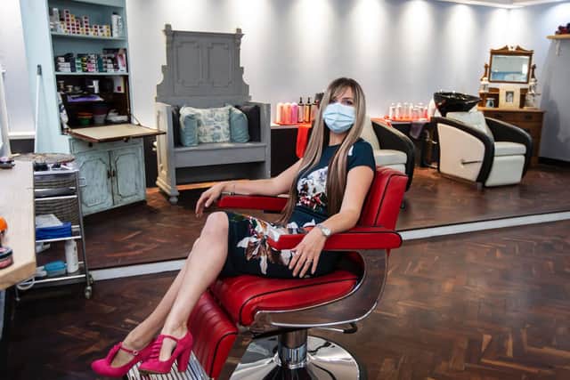 Rockabelles owner Emma Holloway pictured before the rush.