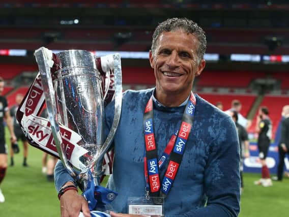 Keith Curle managed to sneak home the trophy!
