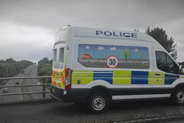 Speed camera clocked 181 speeding vehicles in 2 hours on the A43 yesterday. Photo: Northamptonshire Police