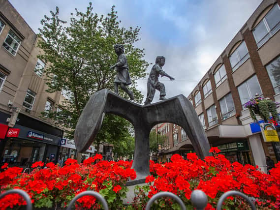 An investigation has been launched over historic sex abuse linked to the site of a statue in Northampton town centre.