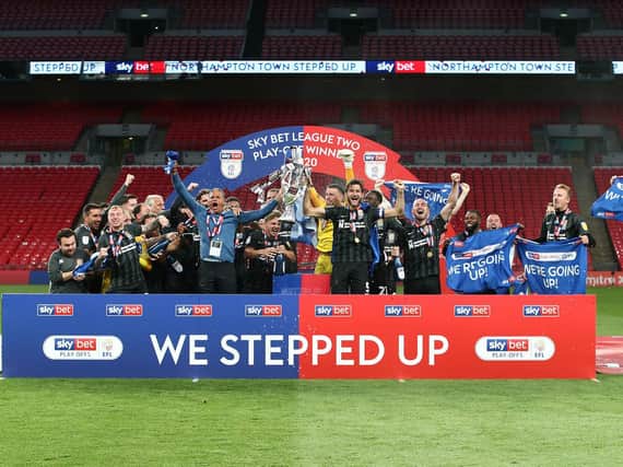 The Cobblers' season ended with play-off final glory at Wembley