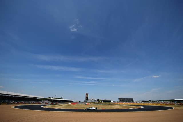 Blue skies over Silverstone on British Grand Prix weekend in 2018. Photo: Getty Images