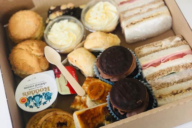 Afternoon tea deliveries were popular earlier on in the lockdown.