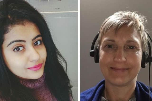 Simi Chacko, left, and Anna Walker