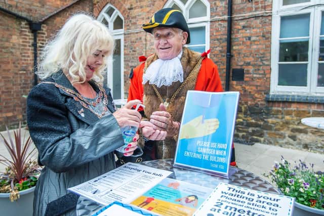 Mayor Brian Sargeant and Mayoress Ray Kelly-Sargeant visited the charity for a tour. Photo: Kirsty Edmonds.