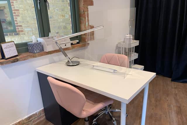 The salon has implemented necessary measures.