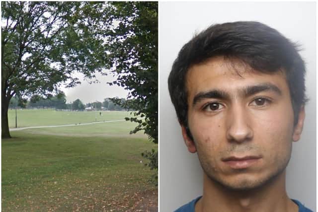 Dogan Askoy approached a woman on the Racecourse from behind and forced her to the ground.