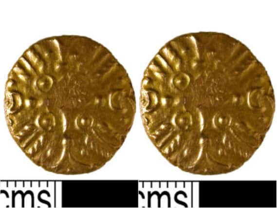 This gold Stater found in Northamptonshire is believed to be more than 2,000 years old