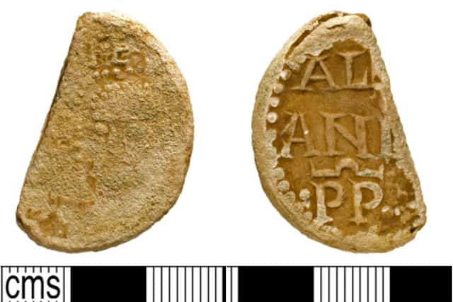 This seal was issued by Pope Alexander III, whose Papacy ran from AD 1159-1181;