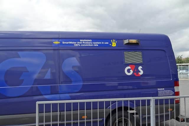 A G4S van used for collecting and delivering cash. Photo: GMB Union
