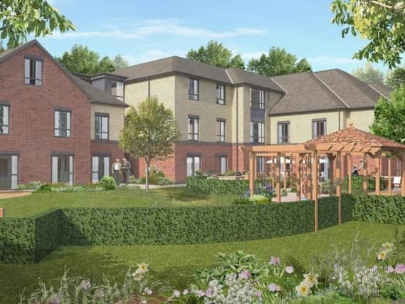 An artist's impression of how the new care home will look.