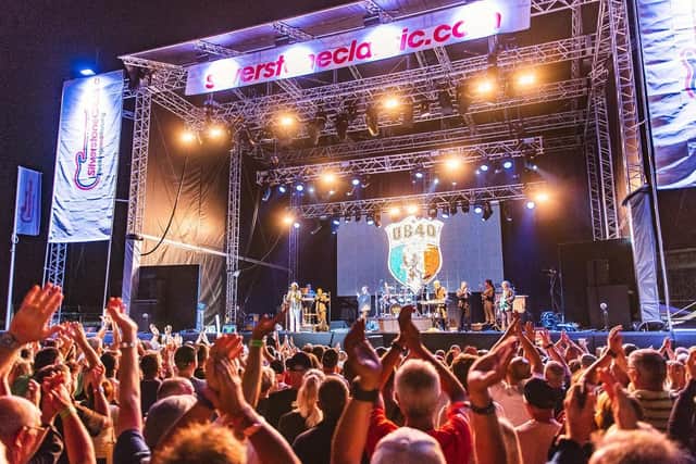 Top bands are also booked for the three-day festival, such as UB40