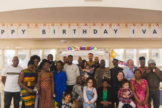 Ivan and his family at his 84th birthday party.