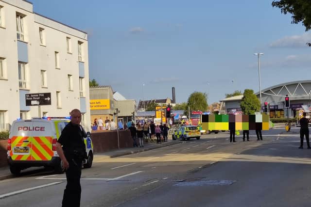 Emergency services at the scene. Picture: St James Residents' Association