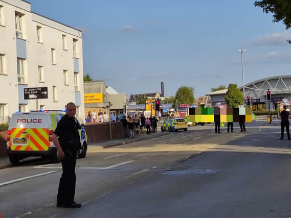 Emergency services at the scene. Picture: St James Residents' Association