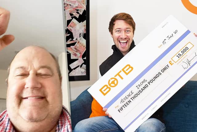 Builder Terrence Irons, aged 60, and BOTB presenter Christian Williams