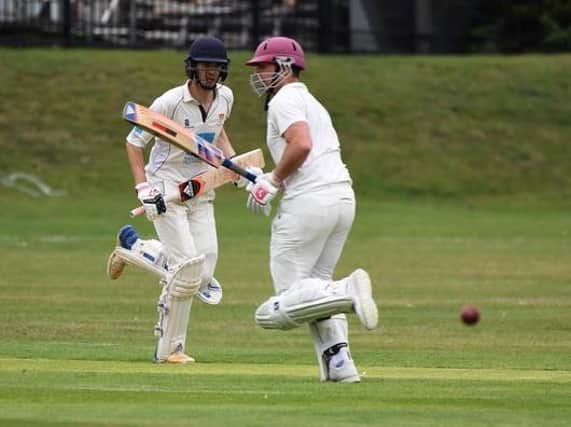 Rob White and Tom Heathfield racked up the runs for ONs against Brixworth on Saturday (Pictures: Dave Ikin)