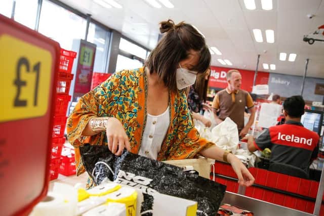 Supermarket shoppers must wear face coverings from tomorrow. Photo: Getty Images