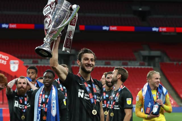 Charlie Goode captained the Cobblers to their stunning play-off final success