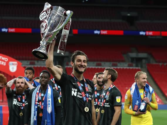 Charlie Goode captained the Cobblers to their stunning play-off final success