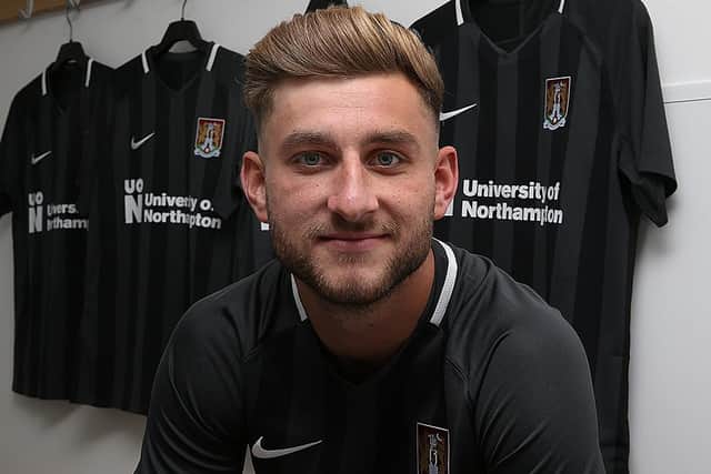 Charlie Goode signed a three-year deal at the Cobblers last summer