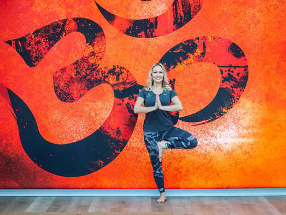 Trained yoga teacher Kristina has seven studios including one that is specially designed for hot yoga.