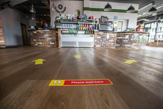Social distancing measures area in place at the vegetarian-friendly cafe, Soo Greens, which was set up by the Smoke Pit brothers Matt and James Ingram.