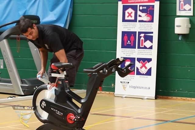 Trilogy staff will clean equipment with extra regularity to keep centres safe