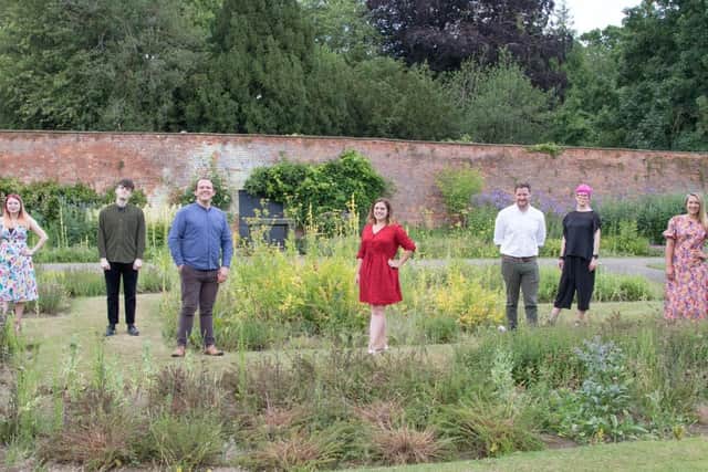 Members of the theatre company pictured from left to right: Kitty Benford, Joe Kerry, Christopher Elmer-Gorry, Esther Goodger, Richard Clinton, Meryl Couper and Kate Hearn.