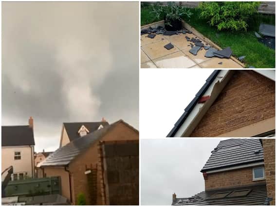 Homeowner Steve Abraham and his wife came home form a getaway in Dorset to find their house had been hit by a tornado.