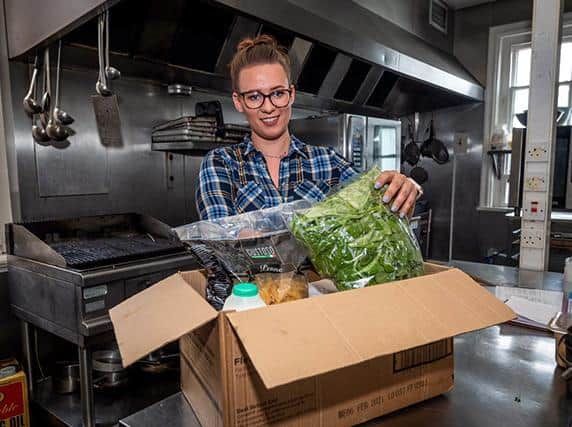 The landlady of the Old White Hart was delivering food to those in need in the community before before she took up her volunteering role in the hospital. Photo: O2.