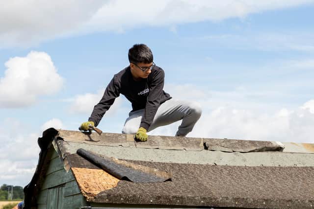 Moulton Allotments CIC was hit hard by the Northampton twister on Saturday night.