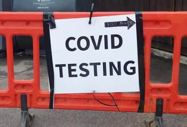 A walk-in testing unit was in Market Square today for those with even the mildest Covid-19 symptoms