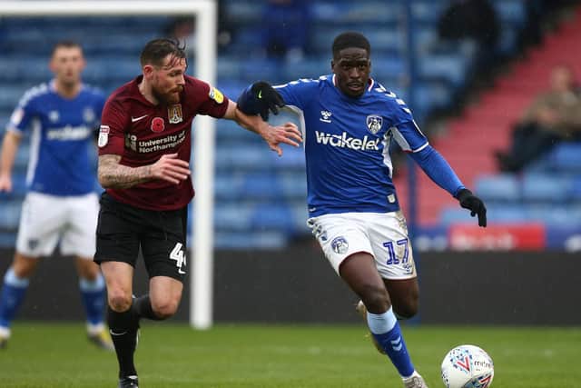 Christopher Missilou in action against the Cobblers in November