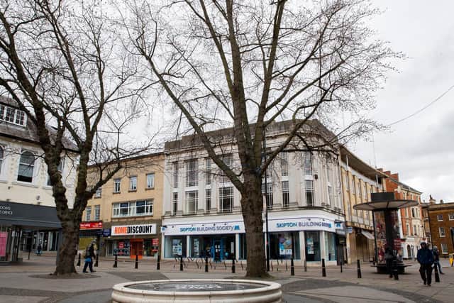 Police are investigating the incdent in Market Square where it joins with Abington Street