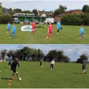 The Towcester Wildcat and Blisworth walking football sessions have restarted after the coronavirus lockdown. Photos: South Northamptonshire Council