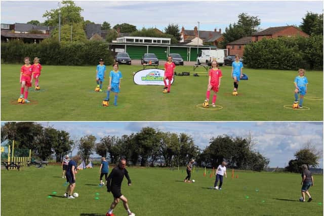 The Towcester Wildcat and Blisworth walking football sessions have restarted after the coronavirus lockdown. Photos: South Northamptonshire Council