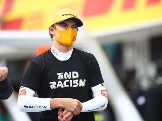 Grand Prix driver Lando Norris proved he was a team player in Hungary last week Photo by MARK THOMPSON/POOL/AFP via Getty Images