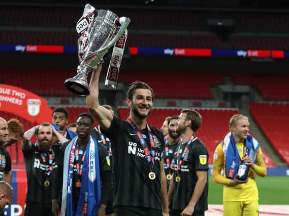 Charlie Goode captained the Cobblers to league two play-off final glory