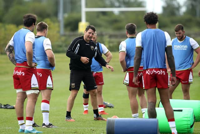 Phil Dowson has been putting the Saints players through their paces