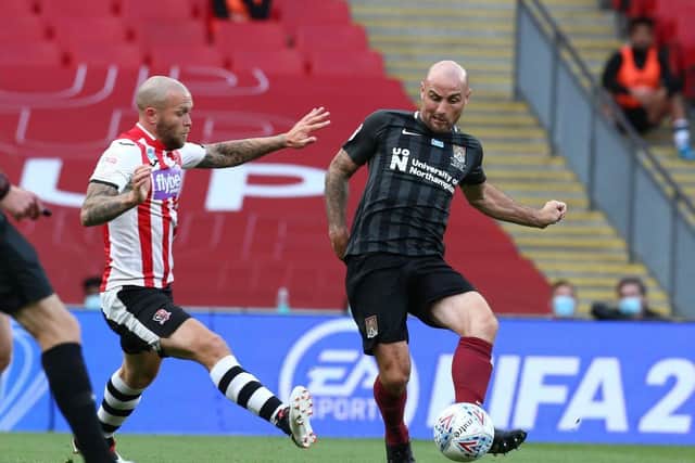 McCormack in action at Wembley.